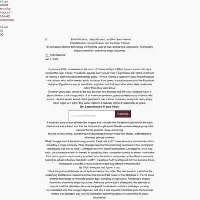 Enshittification, Despotification, and the Open Internet