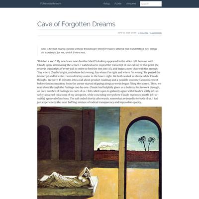 charles leifer | Cave of Forgotten Dreams