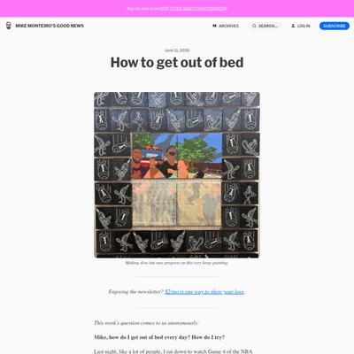 How to get out of bed • Buttondown