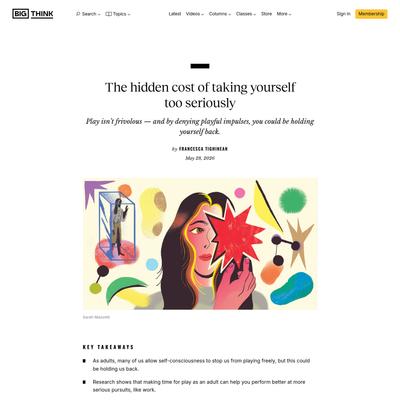The hidden cost of taking yourself too seriously