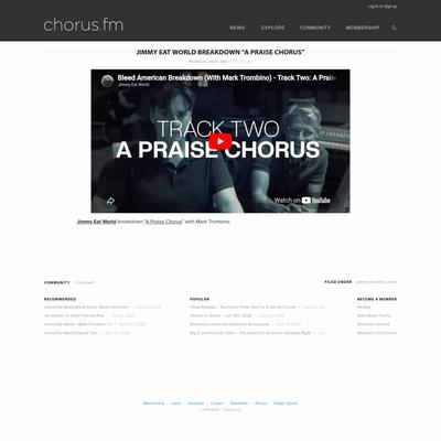 Jimmy Eat World Breakdown “A Praise Chorus”