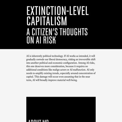 Matthew Butterick | Extinction-level capitalism