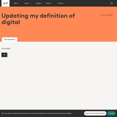 Updating my definition of digital