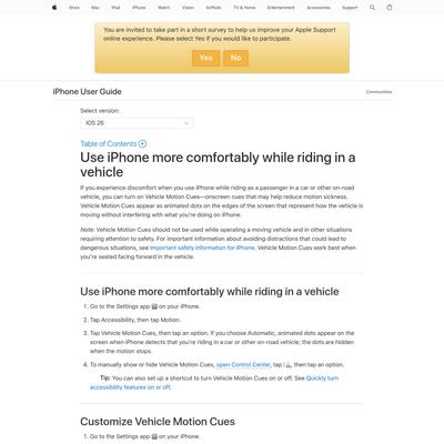 Use iPhone more comfortably while riding in a vehicle – Apple Support (UK)