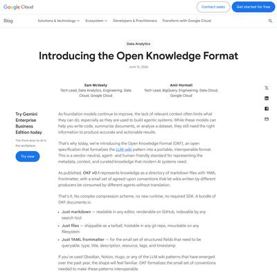 How the Open Knowledge Format can improve data sharing | Google Cloud Blog
