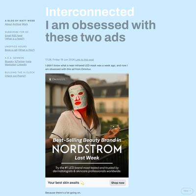 I am obsessed with these two ads
