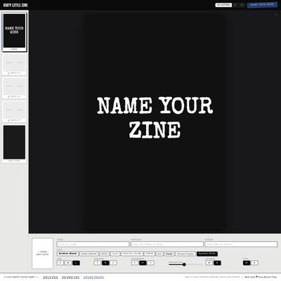 Dirty Little Zine — Free 8-Page Printable Zine Maker