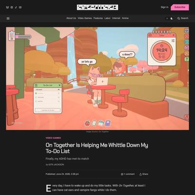 On Together Is Helping Me Whittle Down My To-Do List