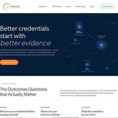 Quality Outcomes Data for Non-Degree Credentials | CredLens