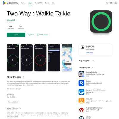 Check out "Two Way : Walkie Talkie"