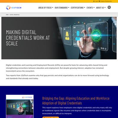 Credentials Ecosystem Reports: LER and Employer Data | 1EdTech