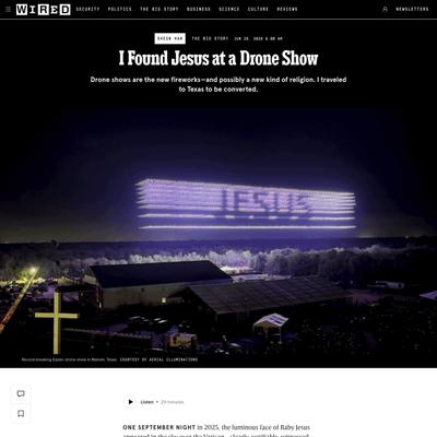 I Found Jesus at a Drone Show | WIRED