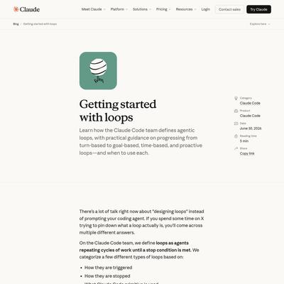 Getting started with loops | Claude by Anthropic