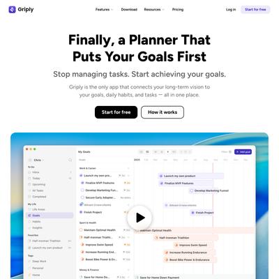 Griply | Goal Planner, Habit Tracker & Task Manager