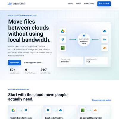 CloudsLinker | Connecting and Transferring Across All Clouds