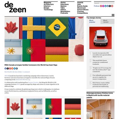 IKEA Canada arranges familiar homeware into World Cup team flags