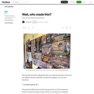 Wait, who made this?. The rise of creative provenance | by Allie Paschal | Jul, 2026 | UX Collective