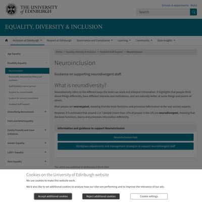 Neuroinclusion | Equality, Diversity & Inclusion | Equality, Diversity and Inclusion