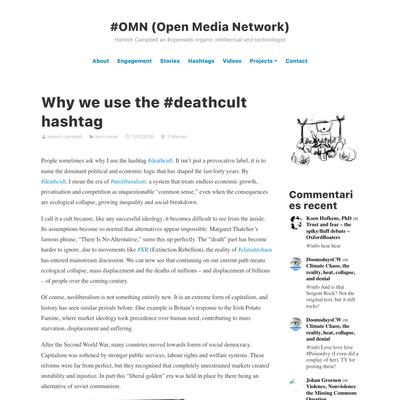 Why we use the #deathcult hashtag – #OMN (Open Media Network)