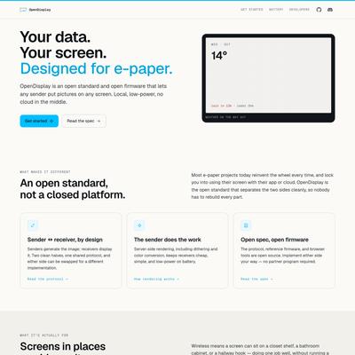 OpenDisplay: the open e-paper standard
