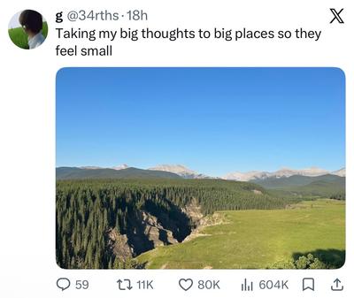 big thoughts and big places