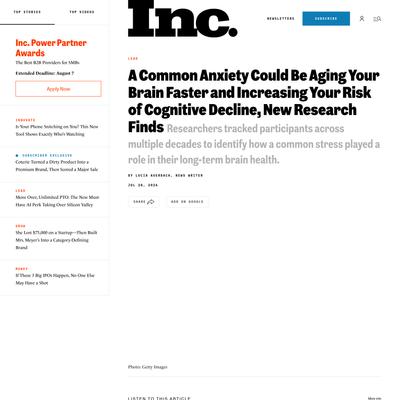A Common Anxiety Could Be Aging Your Brain Faster and Increasing Your Risk of Cognitive Decline, New Research Finds
