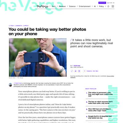 You could be taking way better photos on your phone | The Verge
