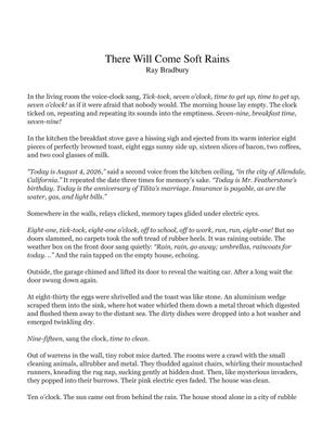 There Will Come Soft Rains