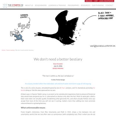 We don't need a better bestiary - The Cynefin Co
