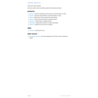 system operator
