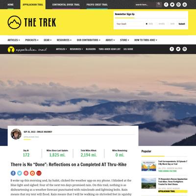 There is No "Done": Reflections on a Completed AT Thru-Hike - The Trek