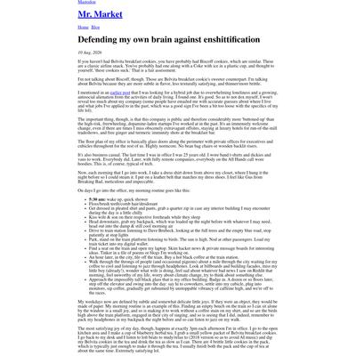Defending my own brain against enshittification – Mr. Market