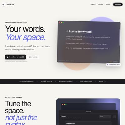Write.md | Your words. Your space.