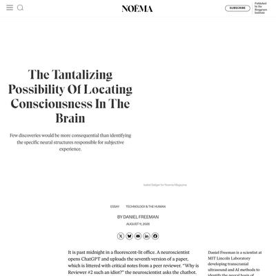 The Tantalizing Possibility Of Locating Consciousness In The Brain - NOEMA