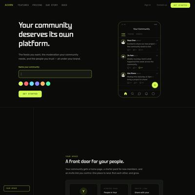 Acorn — a platform your community owns
