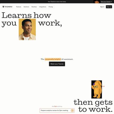 Town | The AI Assistant That Does the Work