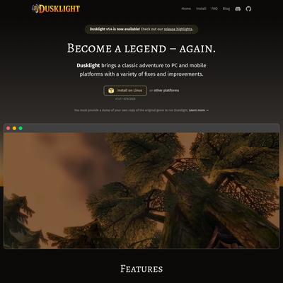 Dusklight • Restoring light to a classic adventure
