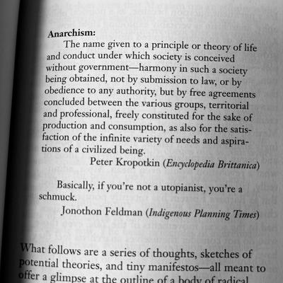 from: David Graeber, Fragments of an Anarchist Anthropology. Prickly Paradigm Press, 2004