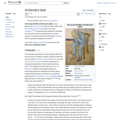 At Eternity's Gate - Wikipedia