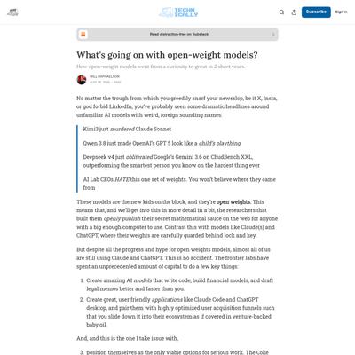 What's going on with open-weight models?