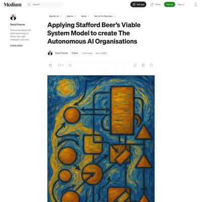 Applying Stafford Beer’s Viable System Model to create The Autonomous AI Organisations | by David Fearne | Medium