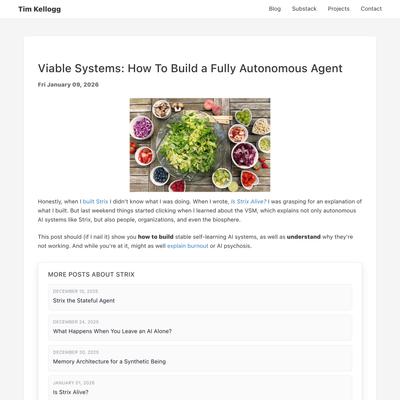 Viable Systems: How To Build a Fully Autonomous Agent - Tim Kellogg