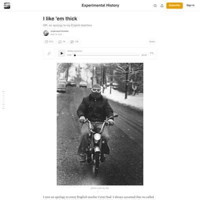 I like 'em thick - by Adam Mastroianni