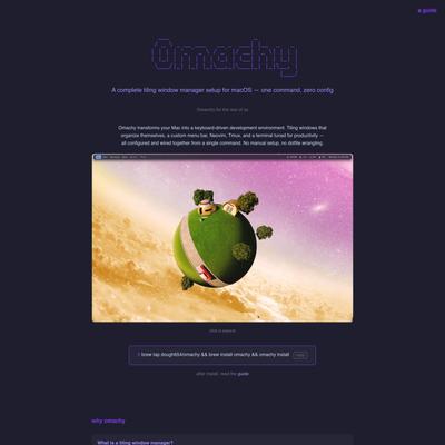 Omachy — Tiling Window Manager Setup for macOS