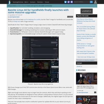 Bazzite Linux 44 for handhelds finally launches with some massive upgrades | GamingOnLinux