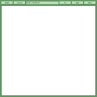 Wander Console - Discover the Small Web
