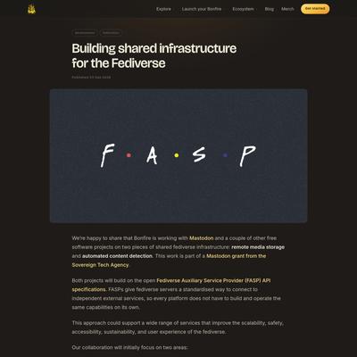 Building shared infrastructure for the Fediverse