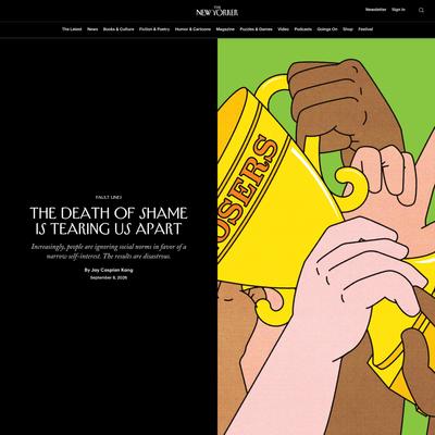 The Death of Shame Is Tearing Us Apart | The New Yorker