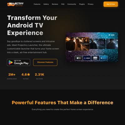 Projectivy Launcher - Transform Your Android TV