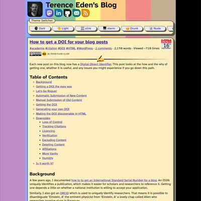 How to get a DOI for your blog posts – Terence Eden’s Blog